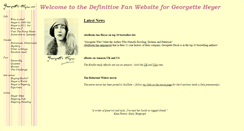 Desktop Screenshot of georgetteheyer.com